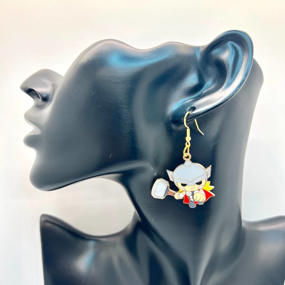 Thor Earrings - Super Hero Earrings - Avengers Earrings - Picture 10 of 10